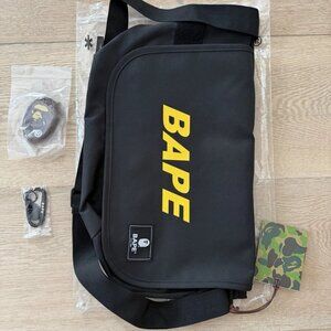 BAPE New Years collection cross body messenger bag + Keychains
